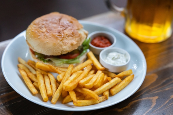 Fries and Burger